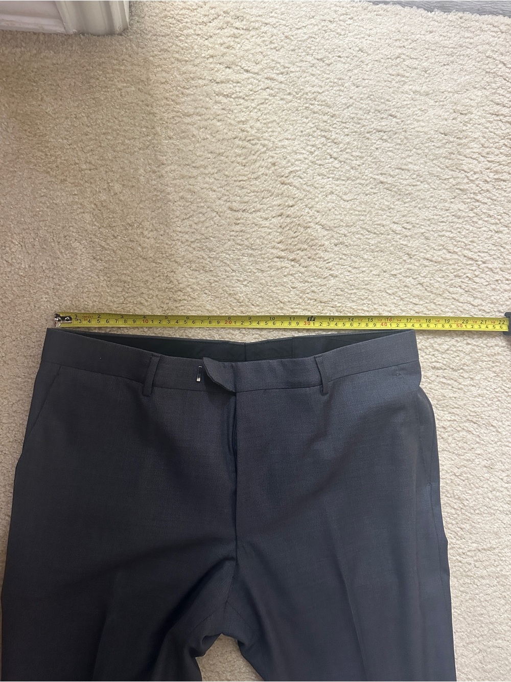 BOSS Hugo Boss Piacenza Super 170's Gray 100% Virgin Wool Suit 42R - Picture 9 of 11